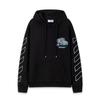 9085 Off-White 2026 Autumn New OW Angel Car Pattern Printed Men's and Women's Hoodie