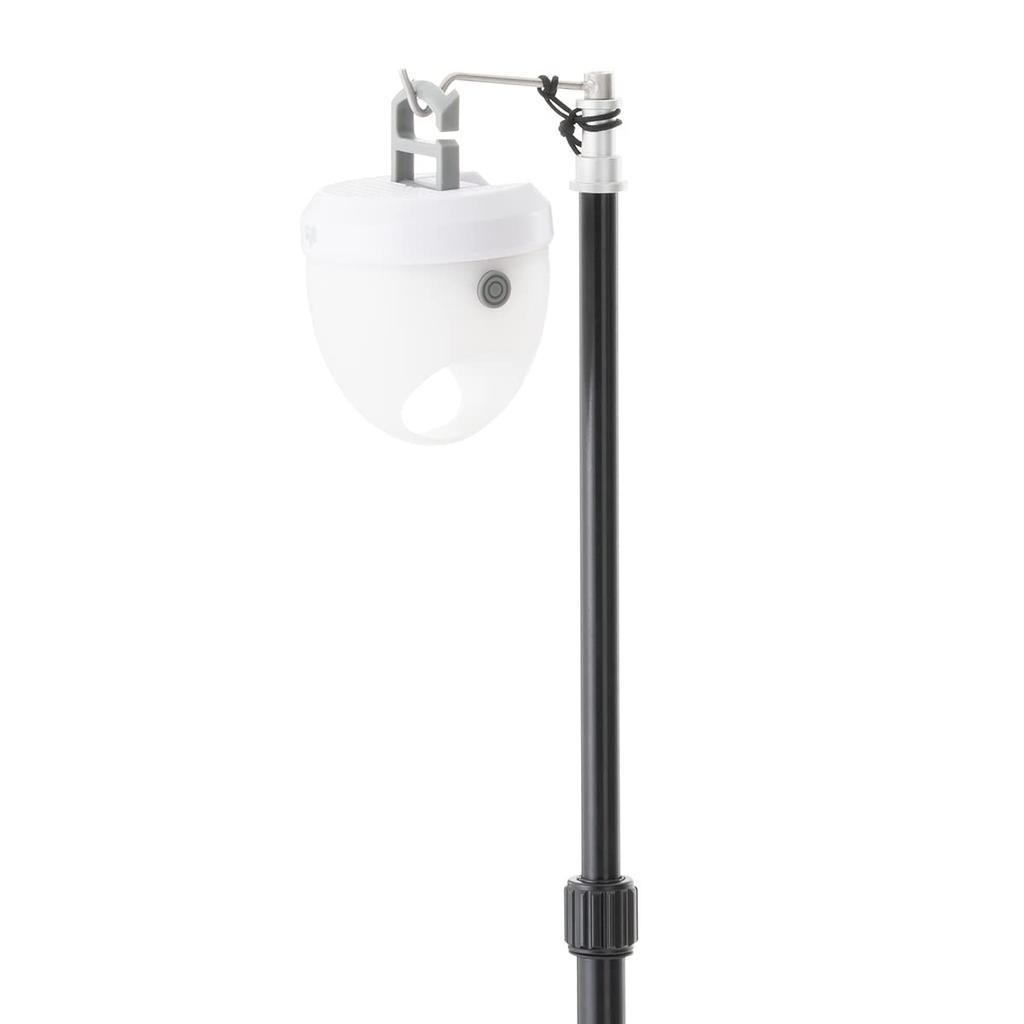 LOGOS Handy Flat Lantern Stand 71905008, Black, Approx. 48cm Wide x 42cm Deep x 48-123cm High