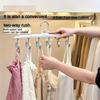 Space-Saving 12-Hook Rotating Clothes Rack,Ideal for Ties, Underwear, Vests,Skirts, Portable Storage Organizer for Dorms