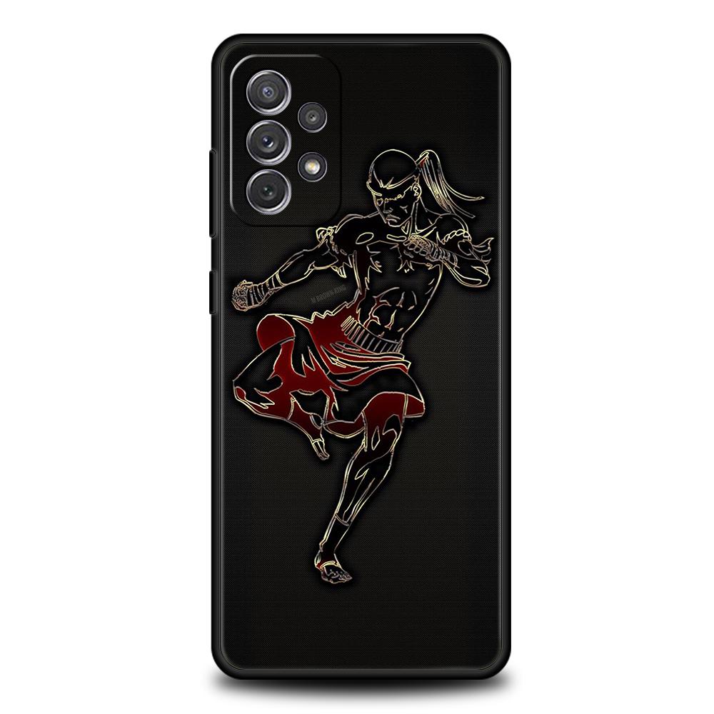 Muay Thai Boxhandschuhe Handyhülle Für Samsung Galaxy A15 A13 A35 A55 A51 A71 A41 A31 A21S A03S A05 A23 A25 A33 A53 A73 5G Hülle