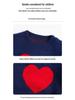 Girls' Heart Jacquard Sweater & Skirt Set - 2025 New Kids' Cozy Knitted Style