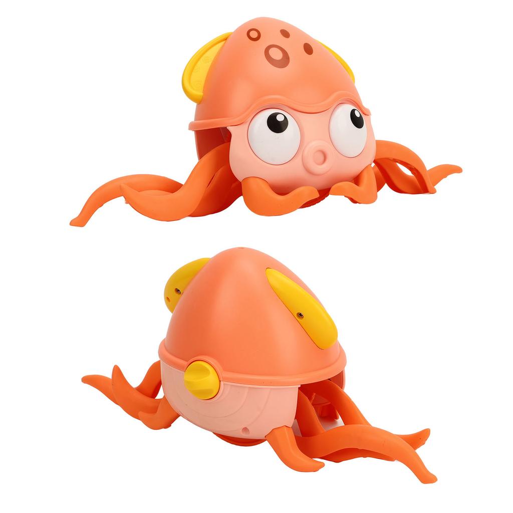 Oktopus Spielzeug Orange Entzückendes Design Kunststoff Sicher Sauber Einfache Bedienung Badespielzeug für 18 Monate und