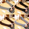 Fashion Women Lady Knitted Long Fingerless Gloves Wrist Arm Hand Warmer Winter