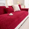 Potahy na pohovku Jednobarevné plyšové žakárové Housse Canape Houpající se chránič na pohovku Home Decor Fleecová potah na pohovku pro zimní teplo