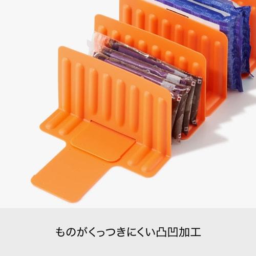 Like-it Kitchen Storage, Sliding, Connectable Freezer Storage Stand with Dividers & Box, Approx. 16.5cm W x 13cm D x 10.5cm H / Box Approx. 18cm W x 1