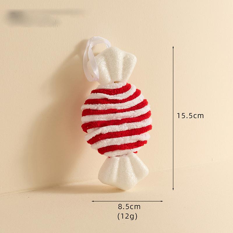 

New Velvet Christmas Ball Candy Christmas Tree Decoration Pendant Shooting Props Christmas Decorations