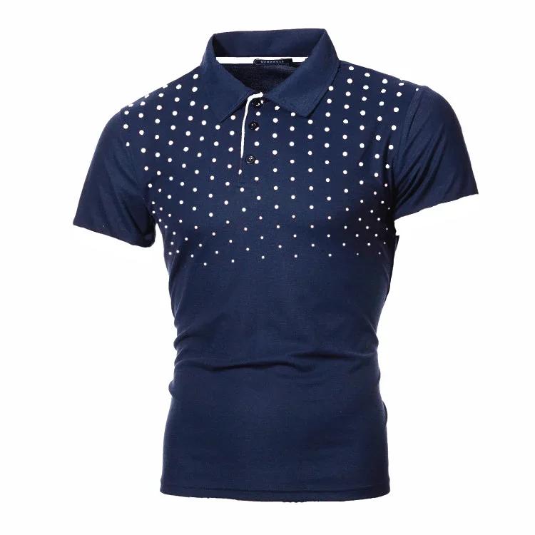 T-shirt Paul Men's Short Sleeve Top Popular Fashion Short Sleeve Print Slim  Short Sleeve Man's Polo Tshirt
