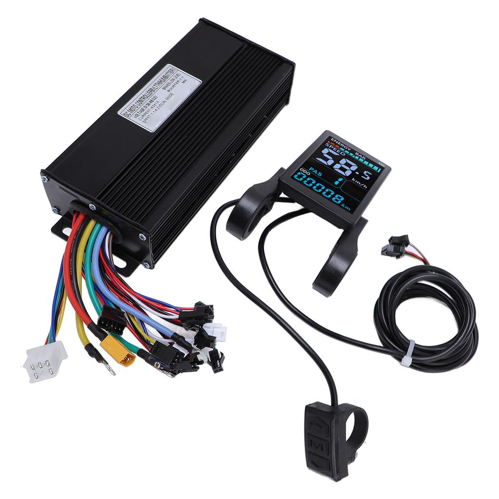Electric Bike Controller Kit 36V 48V 40A 3 Mode Brushless Motor Controller with M5 LCD Display Control Panel Color Screen
