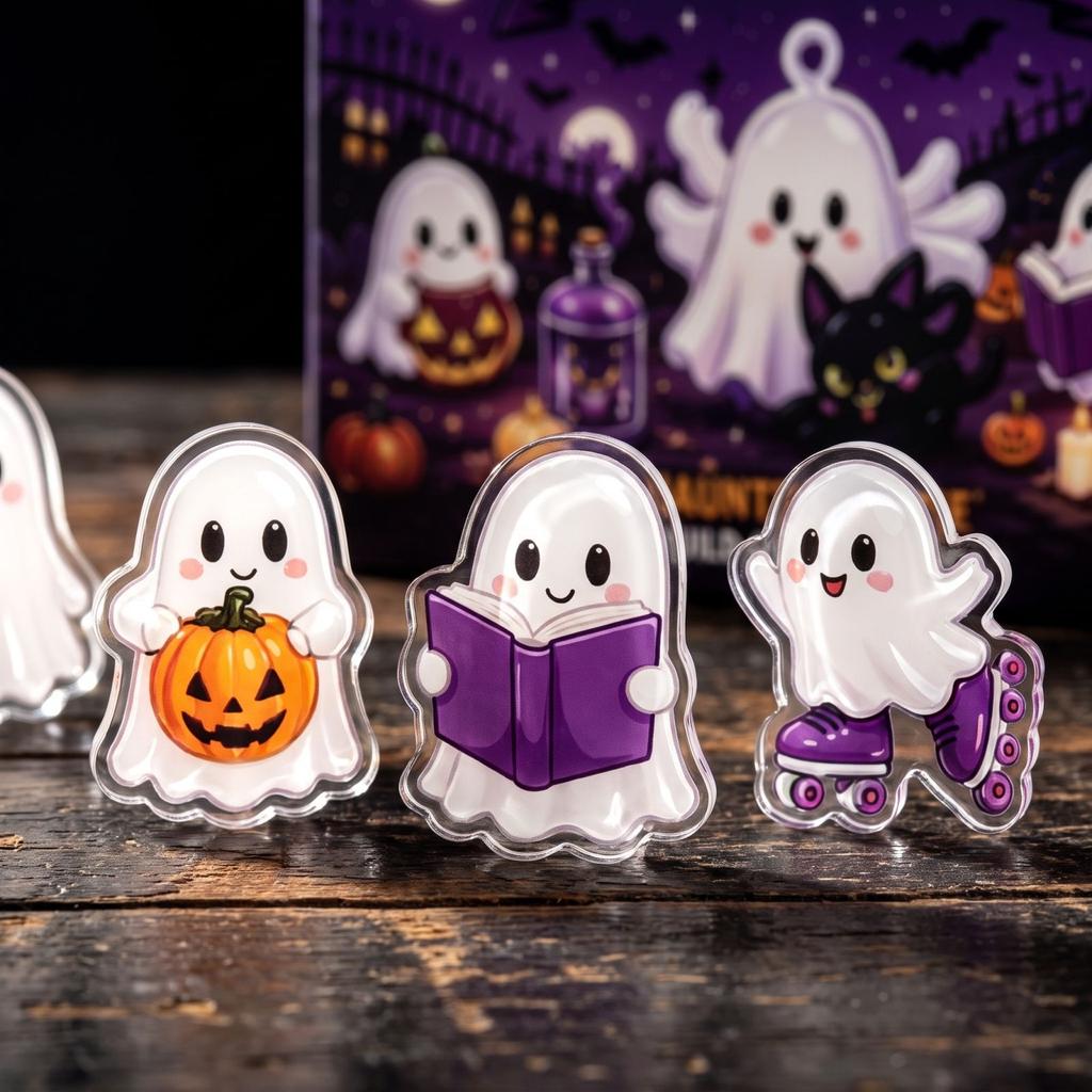 2026 Halloween Advent Calendar – Days Countdown with 2D Acrylic Ornaments for Kids Teens Adults