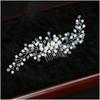 1pc Wedding Bridal Hair Accessories Party Luxury Water Diamond Hair Vine Banquet Womens Jewelry Hair Plate Hair Band Accessories