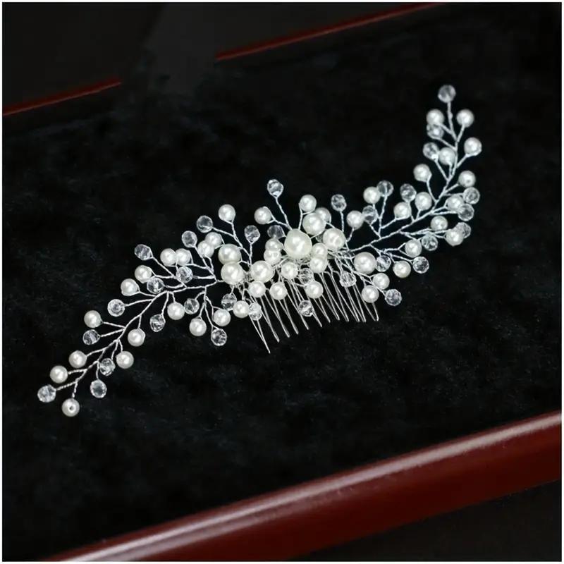1pc Wedding Bridal Hair Accessories Party Luxury Water Diamond Hair Vine Banquet Womens Jewelry Hair Plate Hair Band Accessories