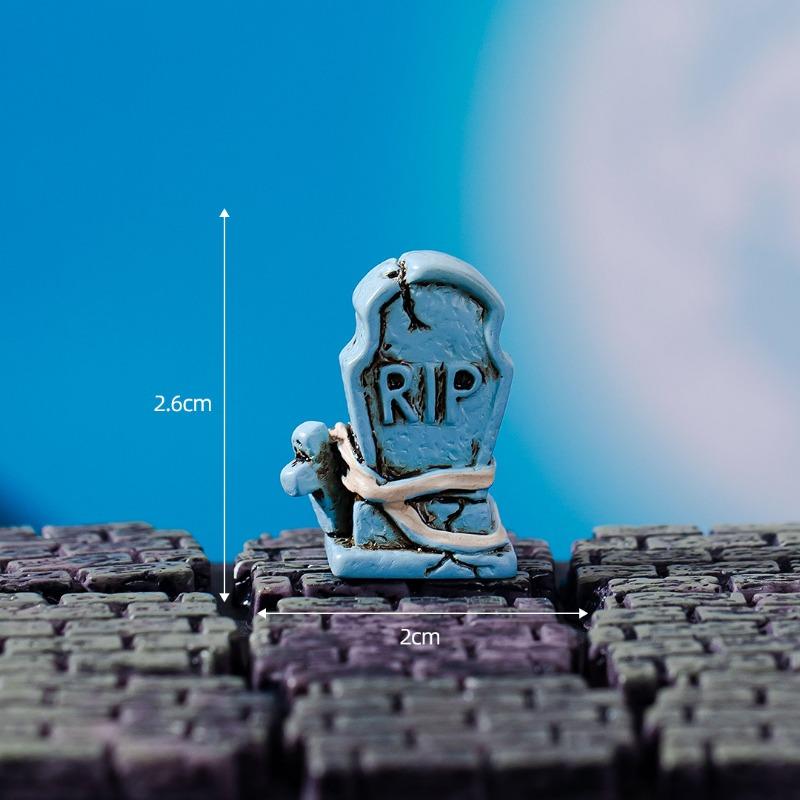 Mikro-Landschaft Halloween Kristallkugel Dekorative Accessoires Gesichtsloses Monster Geist Kürbis Harz Kleine Figur