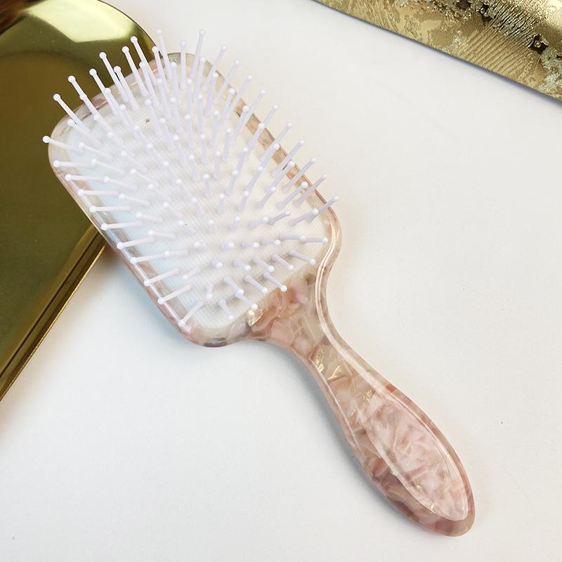 European Acetate Fiber Airbag Comb for Girls – Fluffy Crown Massage Cushion Comb