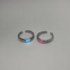Blue Pink Luminous Ring For Couple Creative Love Heart Index Finger Ring Glowing In The Dark Rings Jewelry Valentine's Day Gift