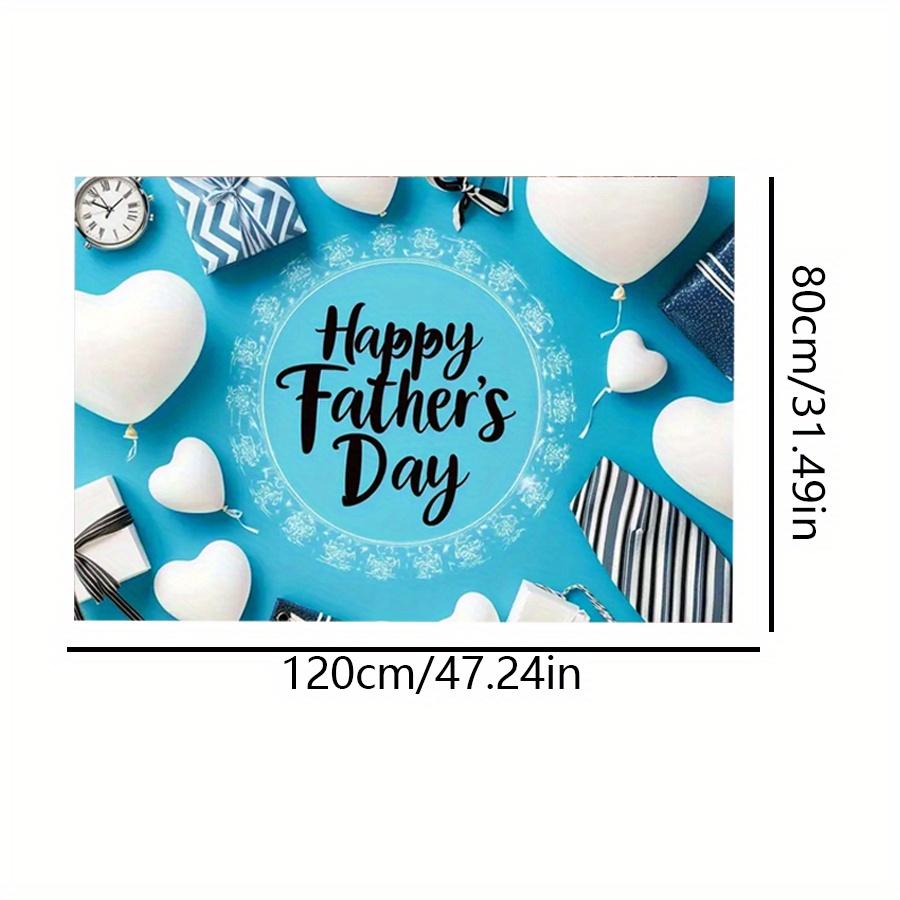 

1 шт., баннер для вечеринки ко Дню отца из полиэстера, универсальный декор для свадеб, дней рождения, юбилеев, Рождества, Нового года, Дня святого Валентина, без электричества 120*80cm