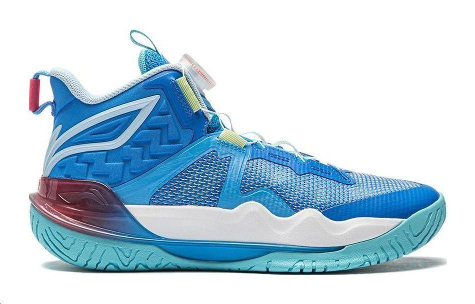 Li Ning YOUNG Avant Garde Power TEAM 3 V3 Mid top Children's Basketball Shoes Blue White Kids' YKBU038-9