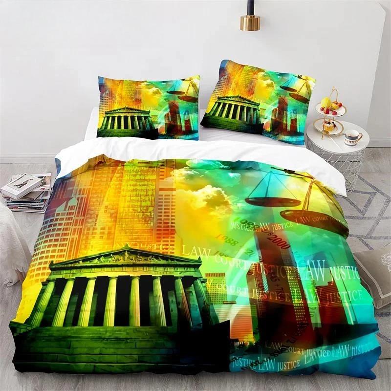 Statue Of Liberty Duvet Cover King Size Microfiber World Famous Building Bedding Set New York Landmark Cityscape Comforter Cover