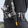 Portable Fishing Wader Belt Rod Holder Fishing Gear Tackles Accessories Adjustable Waist Belts Fishing Rod Holder Pole Inserter