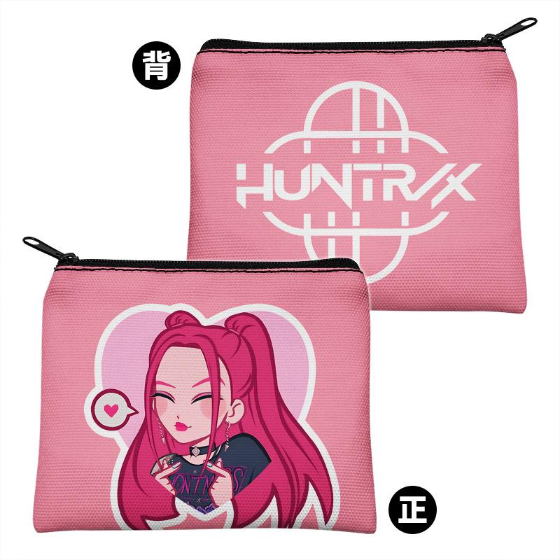 Kpop-Witch Hunters surrounding canvas zipper coin purse card holder KTY