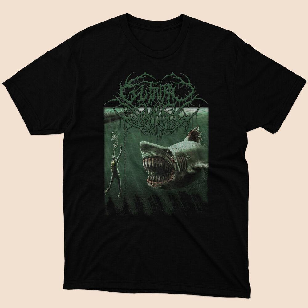 Guttural Slug - Megalodon Classic Mens Black Tshirt Size S to 5XL Unisex T-Shirt XXL