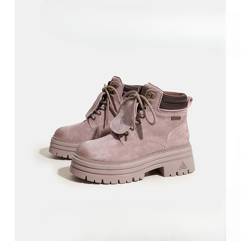 

Женская обувь Ботильоны Уличные Походные Толстая подошва Стелька Увеличивающие рост ботинки 40 фиолетовый