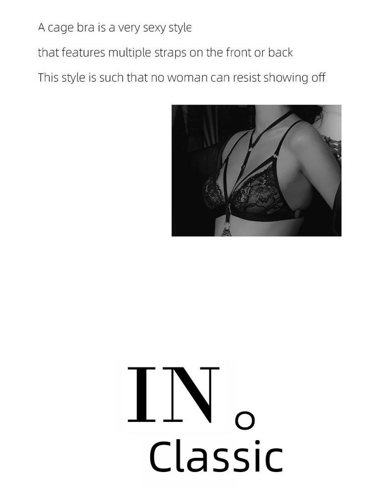 Halter Neck Lace Triangle Bra - Ultra-Thin, Transparent, Beautiful Back, Non-Breasted Design