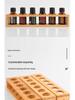 6-Compartment Bamboo & Wood Essential Oil and Perfume Bottle Display Rack