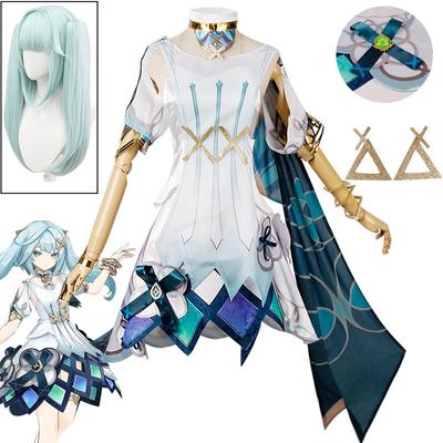 Neue Faruzan Cosplay Kostüm Perücke Spiel Kleid Uniform Outfit Sumeru Weihnachten Uniform Party Frauen Cosplay Kleidung