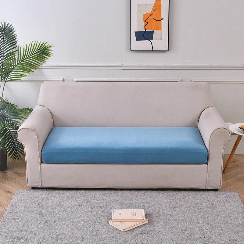 1PC Elastic Sofa Seat  Cushion Cover Living Room Sofa Slipcover For Pet Kids L-shaped Combination Chaise Removable Home Decor