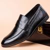 Fashion Men's Leather Shoes 2025 New High-quality Business Casual Shoes Men Loafers Spring Autumn Luxury Designer Dress Shoes Size 39-44