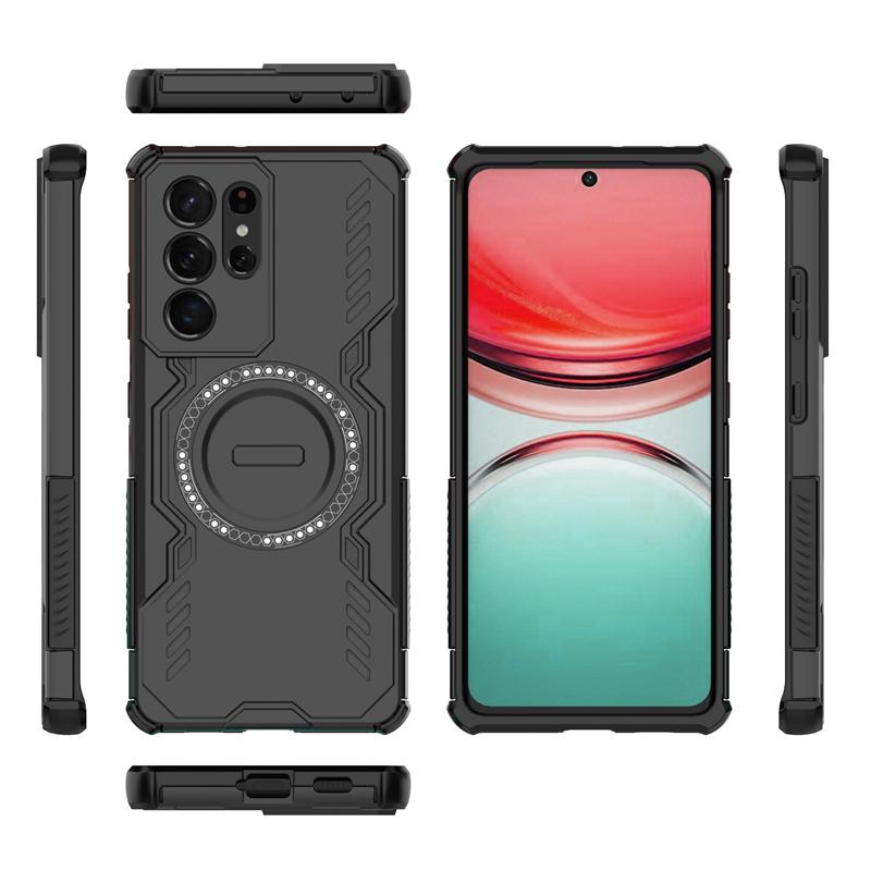 For Samsung Galaxy S21 Ultra Case Samsung S21 Ultra 5G Magnetic Adsorption Wireless Charge Back Cover For Samsung S21 Ultra Case