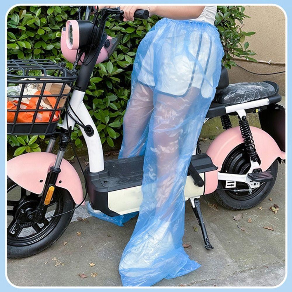 1PC Transparent Thickened Disposable Raincoat Foot Sealing Foot Wrap Rainpants Waterproof Oil Resistant Pants For Outdoor