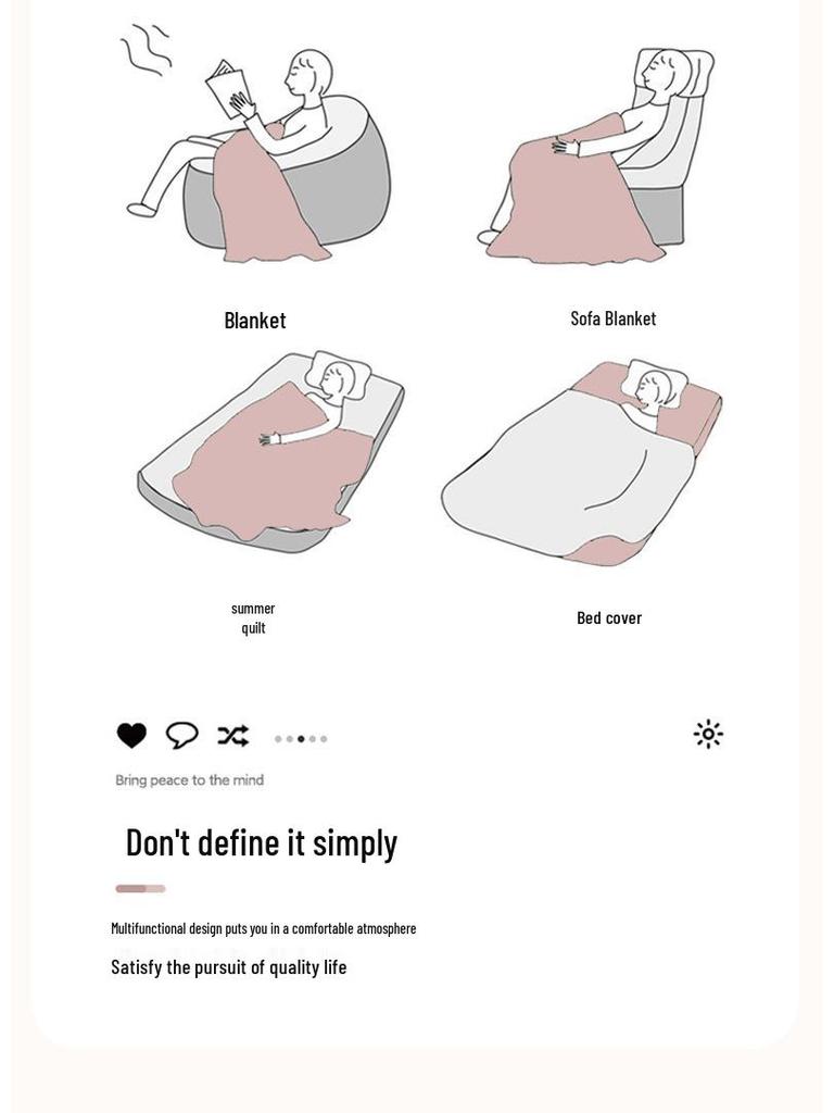 6-warstwowy kocyk z czystej bawełny muślinowej – Miękki, przewiewny, uniwersalny dla dorosłych i dzieci, odpowiedni do łóżka lub na sofę.