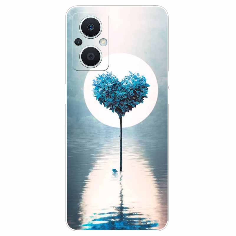 Soft Case for Reno8 Lite Cover Print TPU Silicone Clear Funda Cases for OPPO Reno 8 Lite 5G Case Reno8Lite Slim Landscape Cat