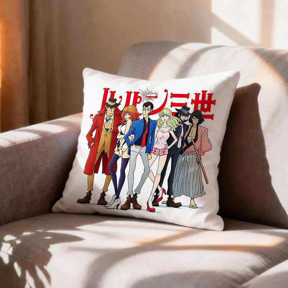 COOL LLupin the Third Pillow Case Pattern Printed Pillowcase For Living Room Sofa Cushion Cover
