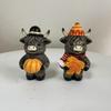 2pcs Resin Cow Statue Cute Animal Figurine Sculpture Crafts Highland Cattle Ornament  Table