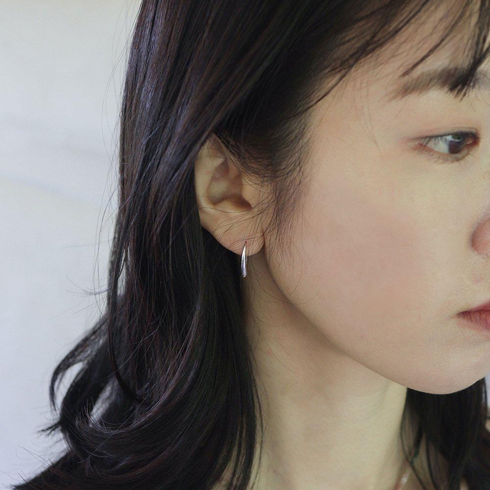 14K Gold-Filled Silver Meli Hoop Earrings