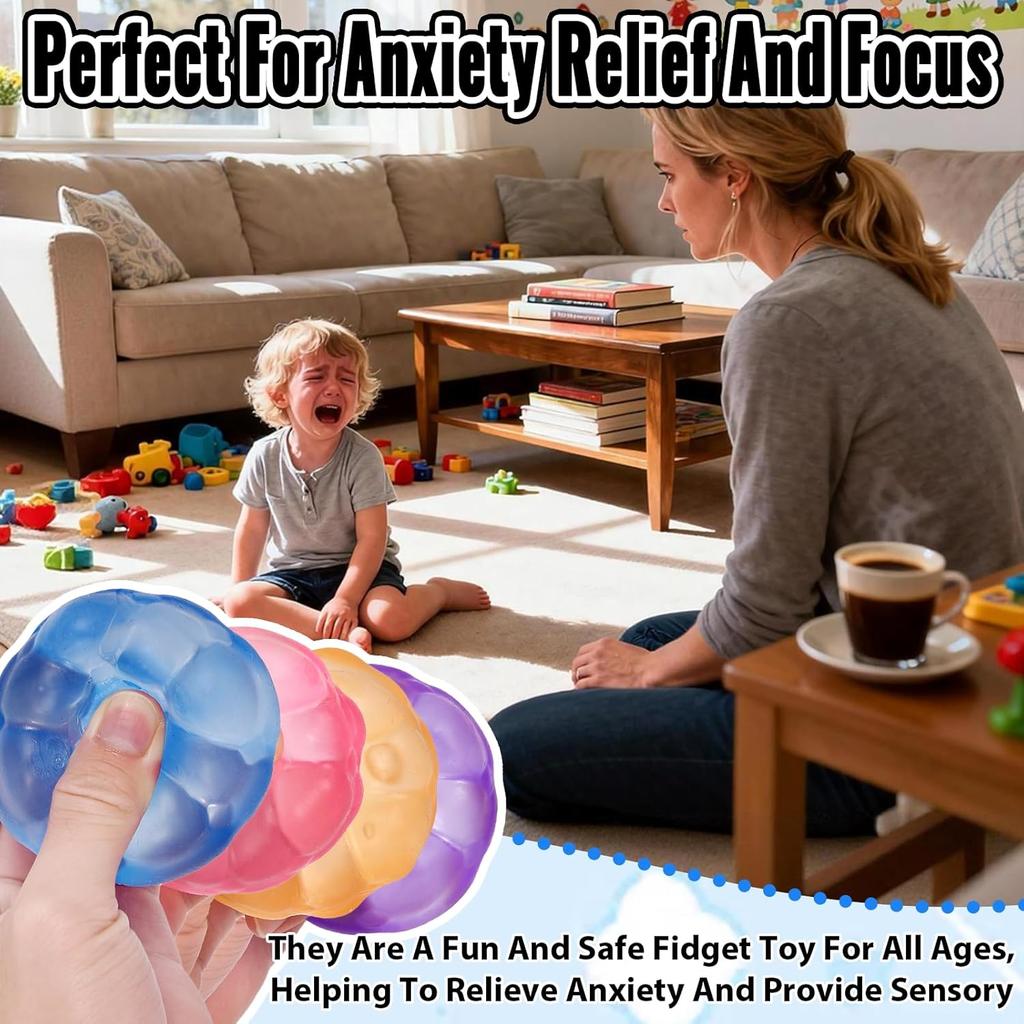 Irregular Blocks Soft Squishy Stress Balls for Kids & Adults, Stress Cube Fidget Toy with Squishy Texture for Anxiety Relief