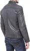 Handmade Lambskin Soft Real Men's Jacket Gray Stylish Genuine Lambskin Leather