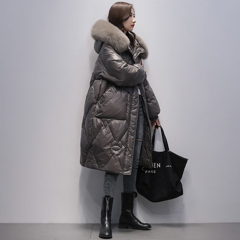 

Женская зимняя куртка большого размера с утеплителем, длинная, однотонная, повседневная, на молнии, с капюшоном, теплая верхняя одежда 3XL