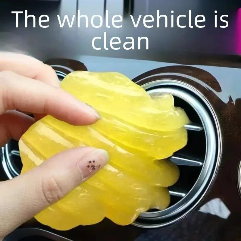 Čisticí gel na auto Sliz 1ks Magický odstraňovač prachu pro větrací otvory, počítačové klávesnice a interiérové doplňky - ABS pryskyřice Materia amagi