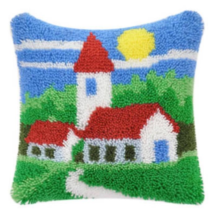 Animal Cartoon Latch Hook Pillow Smyrna Package Hooks Hand Knitted Embroidered Pillow Carpet Embroidery Set Latch Hook Rug Kits