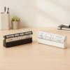 Creative Rotating Perpetual Calendar Metal Frame Desk Calendar  Desktop Ornament