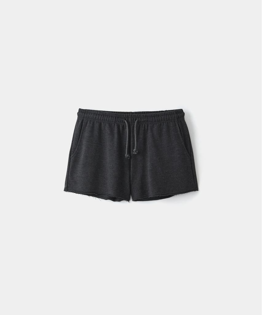 Laikeueomojeu Cutoff Sweat Shorts_Charcoal