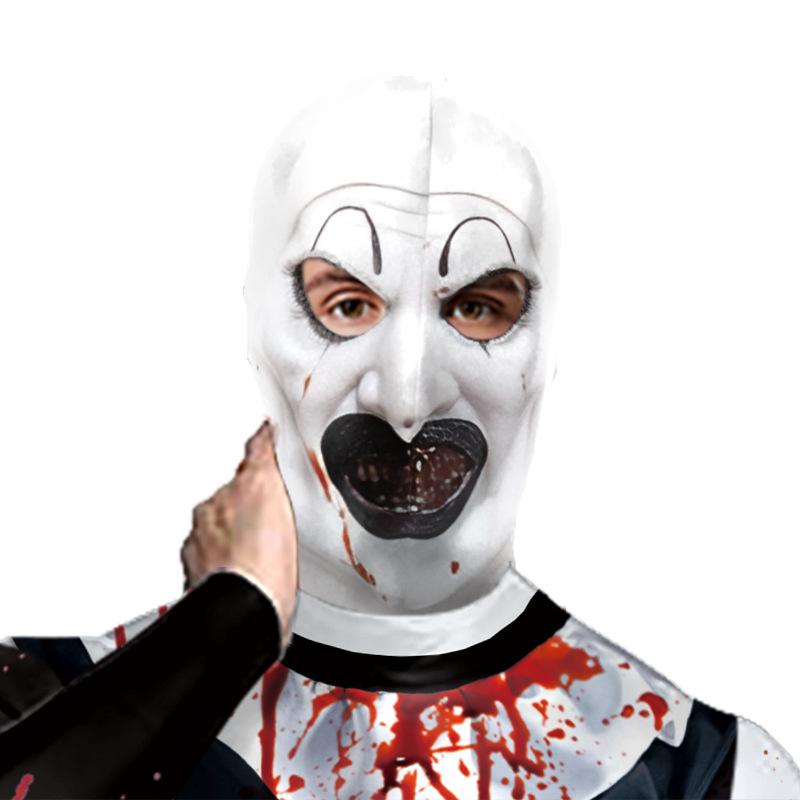 

Косплей 3 Костюм Ужасающего Комбинезон Головной убор Вечеринка на Хэллоуин Хоррор Ролевая игра Headwear,One Size