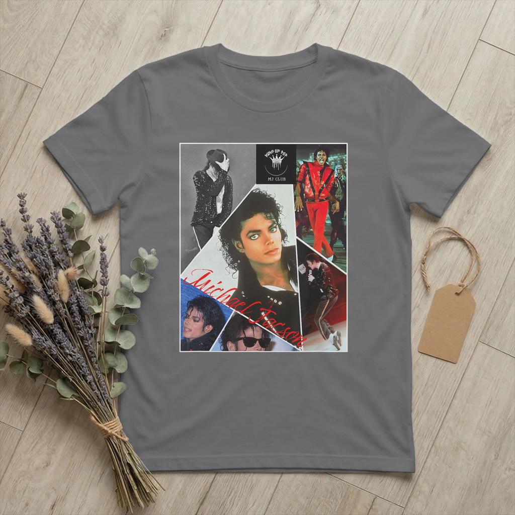 Michaels Pop King Jacksons T Shirts for Unisex Pure Cotton Casual TShirts Round Neck Singer Hip Hop Tees Short Sleeve Clothes Gift