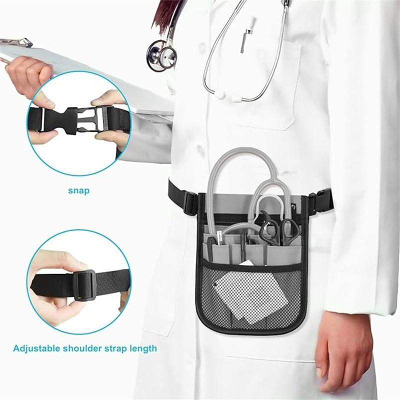 Nurse Organize Pack Multi Compartment Waterproof Thicken Oxford Fabric Nursing Waist Bag Nursing Organize Pack Nursing Pack Belt