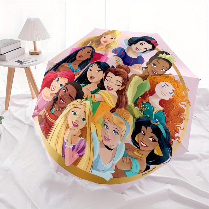 

Disney Princesses,Animation,Fantasy Manual Opening and Closing Umbrella - 8-Rib Reinforced Folding Design, Lightweight and Portable, Suitabl