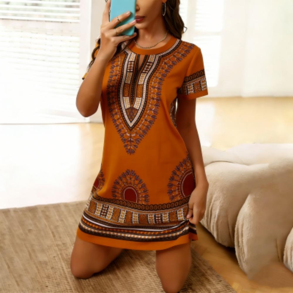 Zomer Plezier Print Dames Homewear Dames Nachtjapon Korte Mouw Jurken Losse Pasvorm Nachtkleding Huis Kleding Loungewear