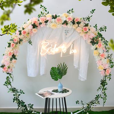 Artificial Flowers Wedding Decoration Row,Arch Silk Peonies Rose Artificial Arch Flower Decor Reception/Banquet Decorations